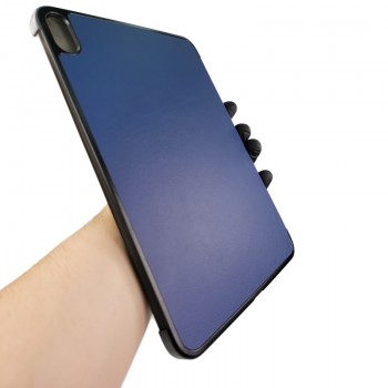 Dirbtinės odos atverčiamas dėklas - mėlynas (Apple Ipad 10.9 (2022)-Ipad 11 (2025)